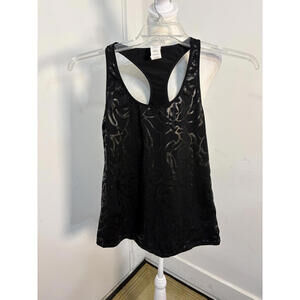 Fabletics Black Racerback Athletic Tank Top Medium